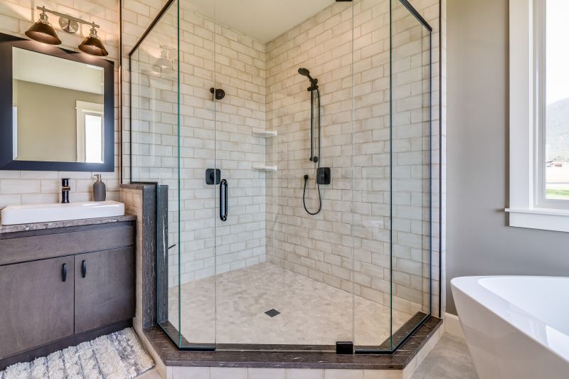Glass Enclosed Shower Space
